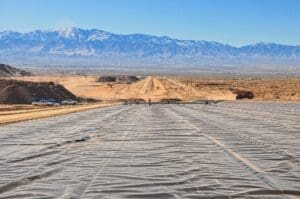 Copper Mine Heap Leach Pad