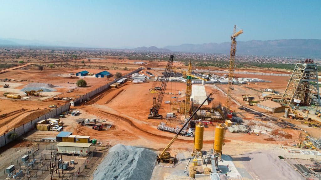 Picture of a mine under construction